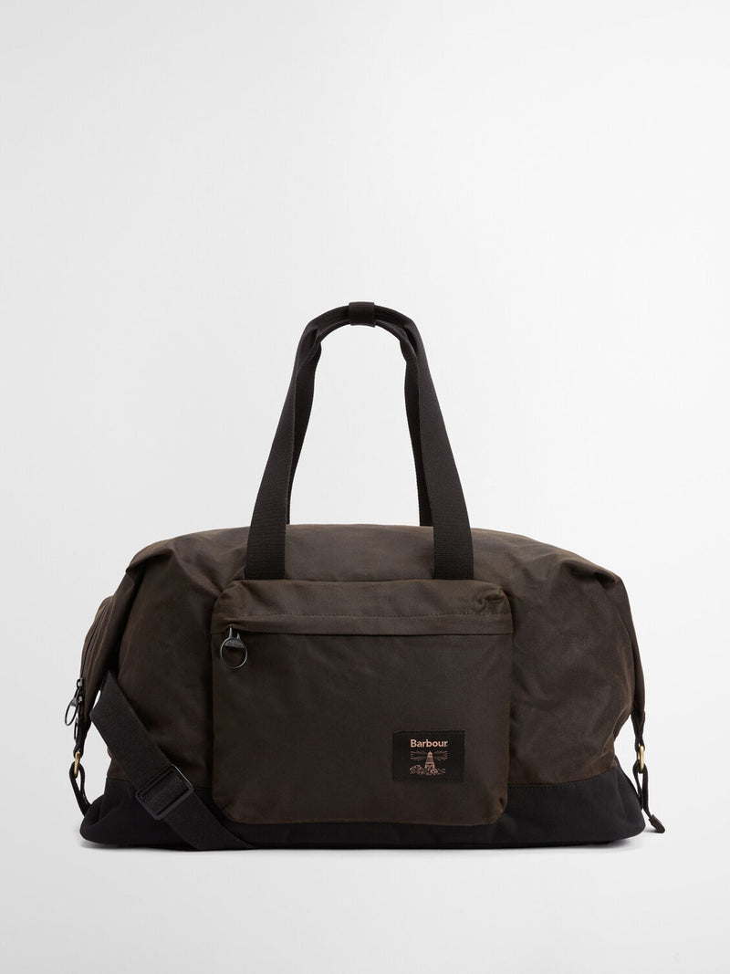 Barbour olive green field wax holdall bag, UK version