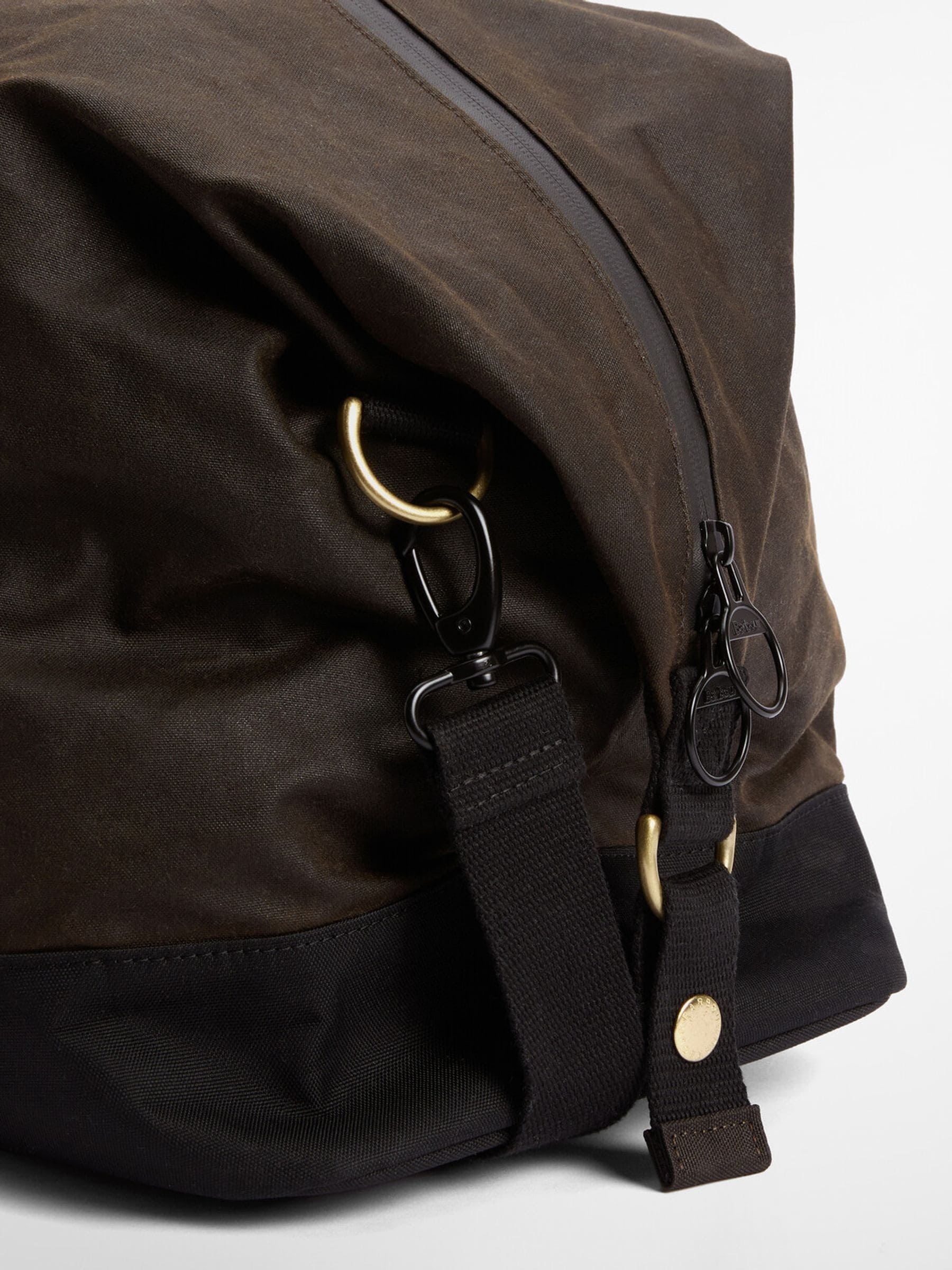 Barbour olive green field wax holdall bag, UK version