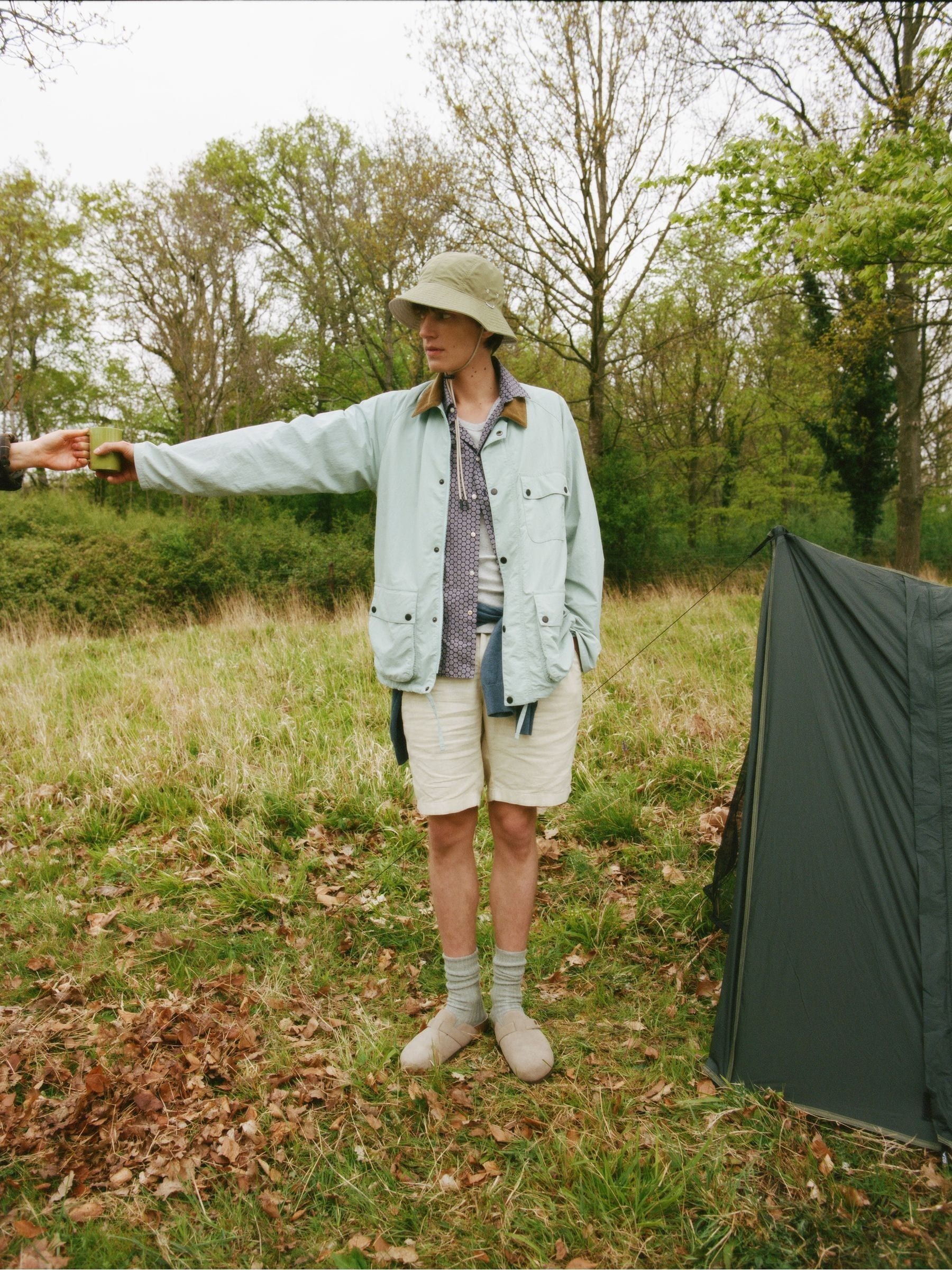 Barbour reversible bucket hat green, imported from the UK