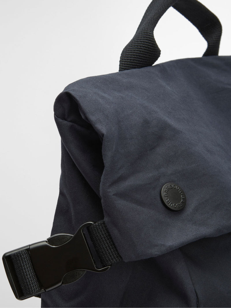 Barbour Blue Transport Foldover Backpack (British brand)