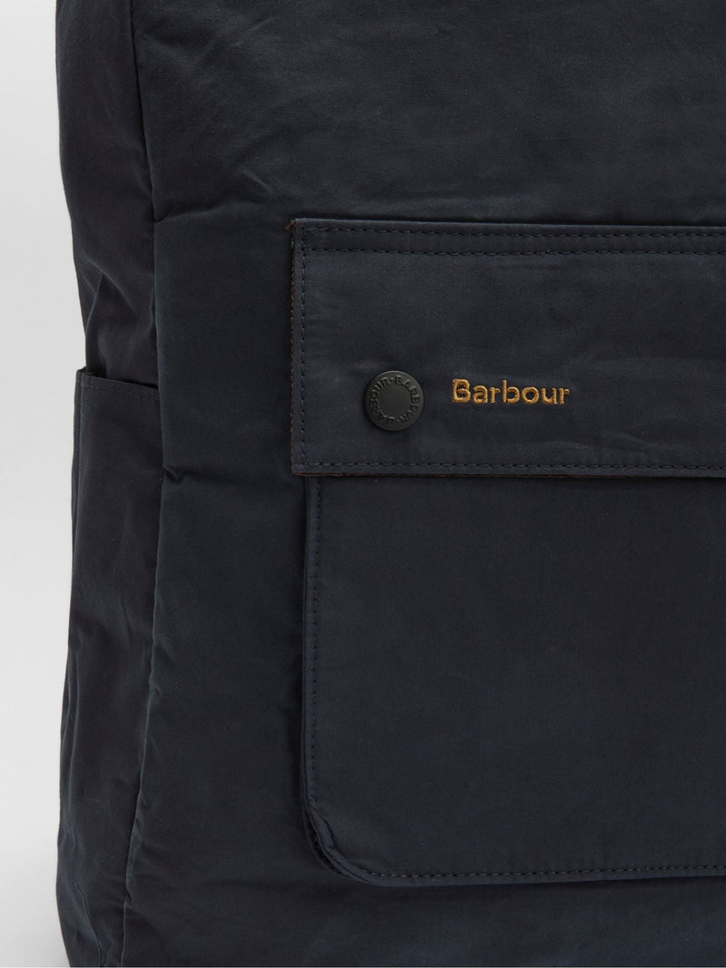 Barbour Blue Transport Foldover Backpack (British brand)