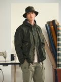 Barbour green Spectator 6 panel bucket hat, imported from the UK