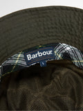 Barbour green Spectator 6 panel bucket hat, imported from the UK