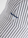 Barbour Cresswell cap in blue and white stripe, UK version