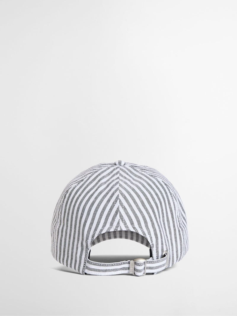 Barbour Cresswell cap in blue and white stripe, UK version