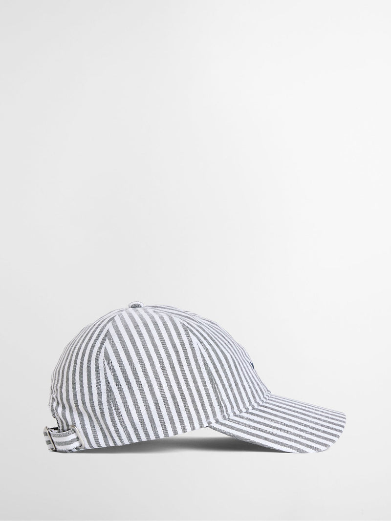 Barbour Cresswell cap in blue and white stripe, UK version