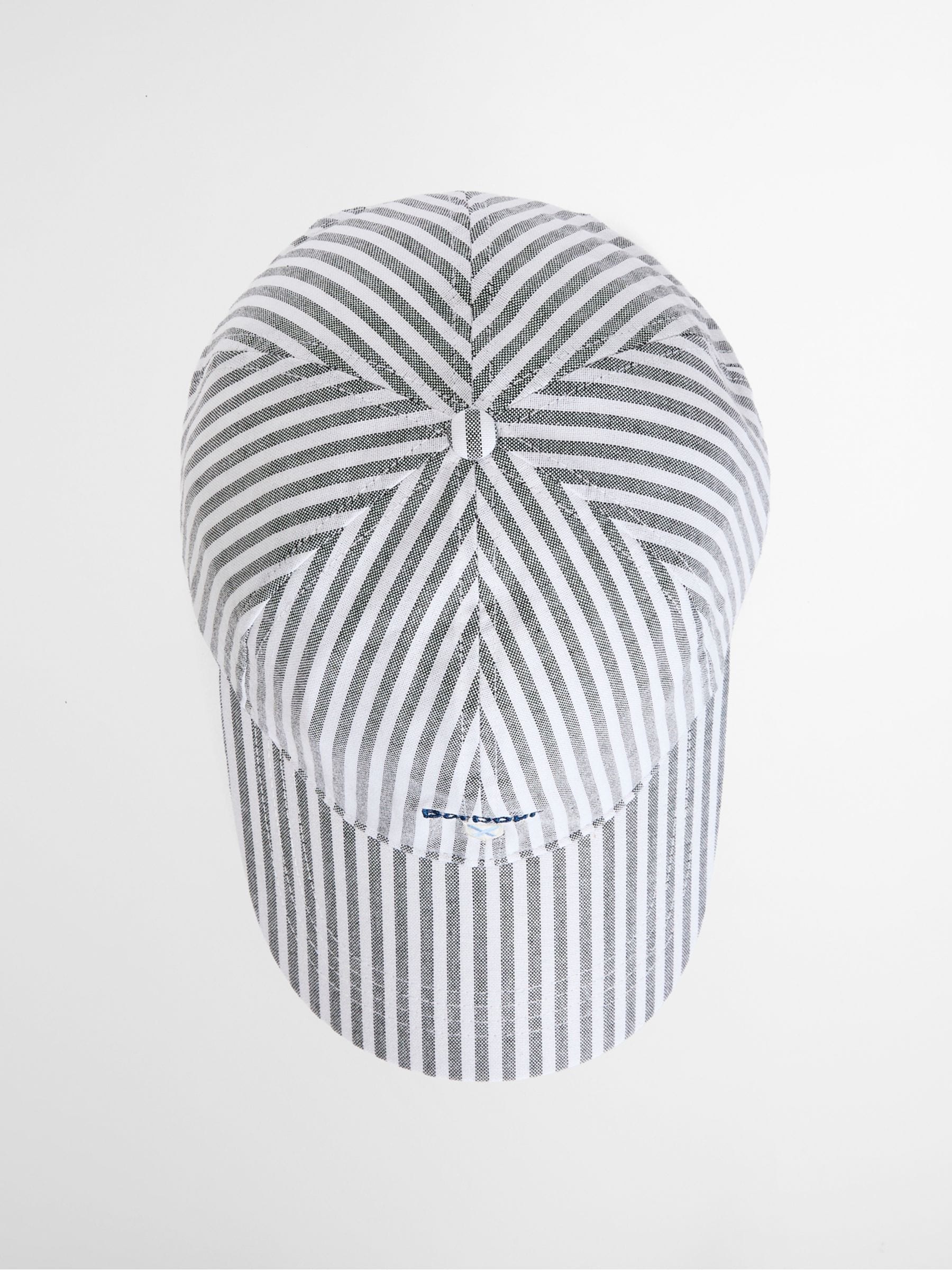 Barbour Cresswell cap in blue and white stripe, UK version