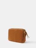 Accessorize small brown suede cross-body bag, imported from the UK