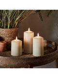 Lights4fun TruGlow outdoor LED candle trio 15cm, UK version