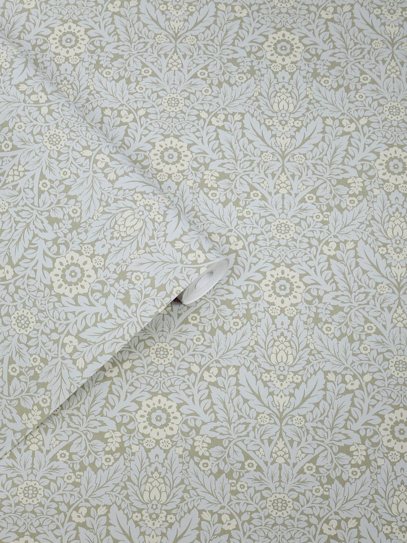 Laura Ashley Stone Grey Delamore wallpaper 10m, UK version