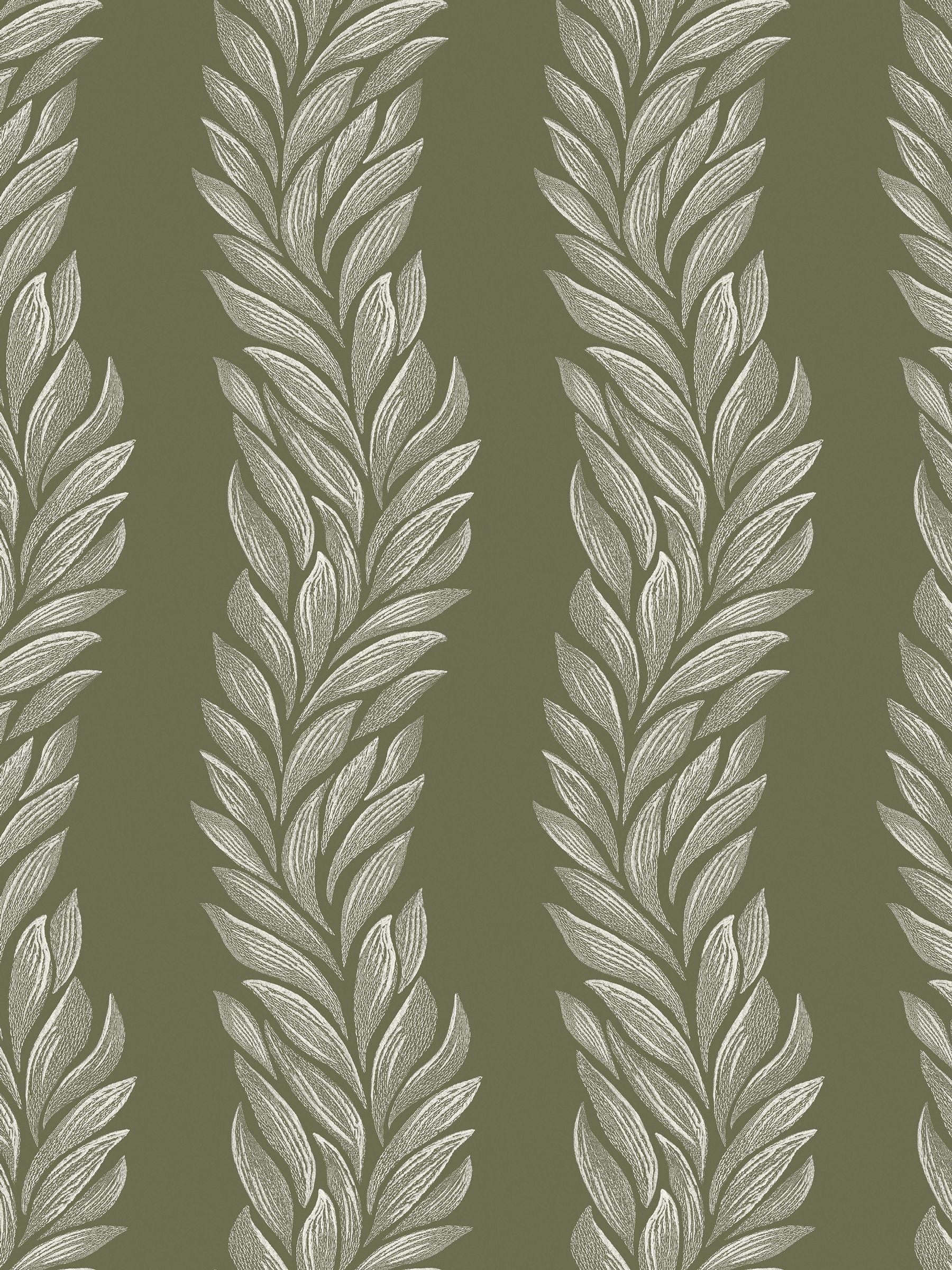 Laura Ashley olive green wallpaper 52cm x 10m, imported from the UK