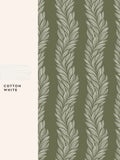 Laura Ashley olive green wallpaper 52cm x 10m, imported from the UK