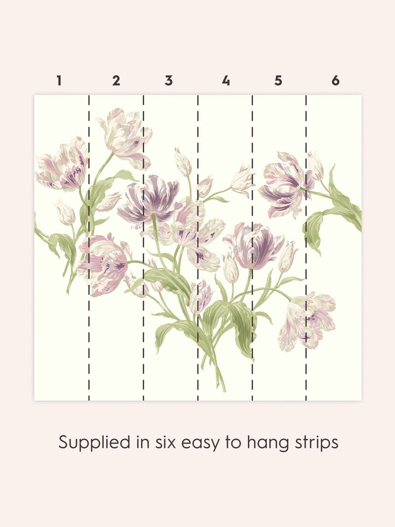Laura Ashley Grape Gosford mural wallpaper 3M - British product