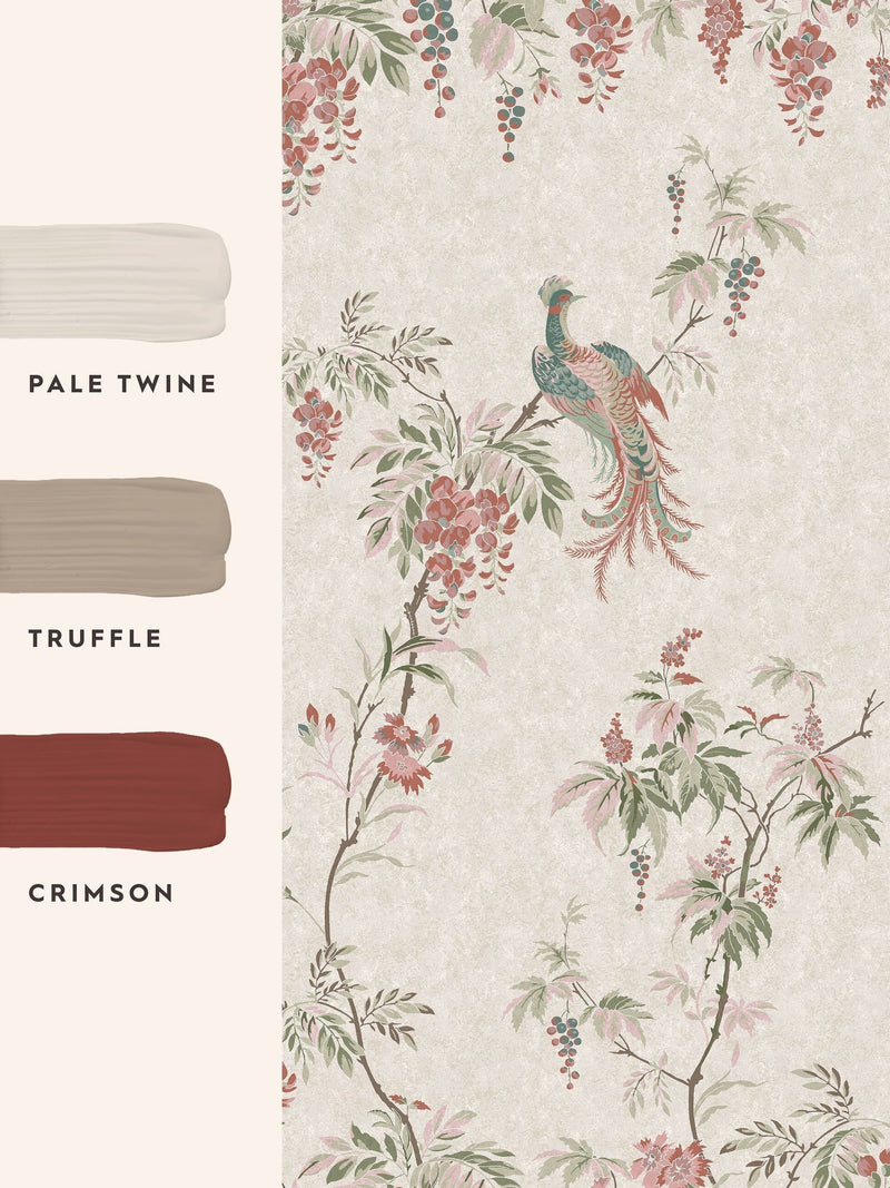 Laura Ashley Attleton multi sage mural sample A4, imported from the UK
