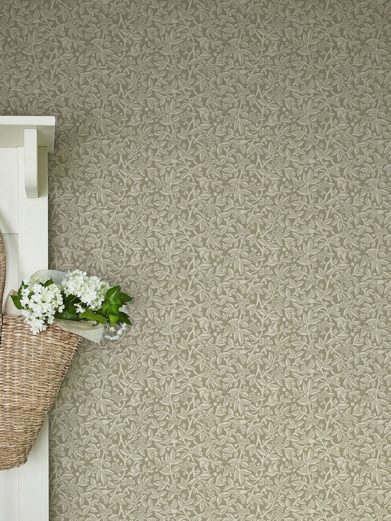 Laura Ashley Nutgrove A4 wallpaper sample, imported from the UK