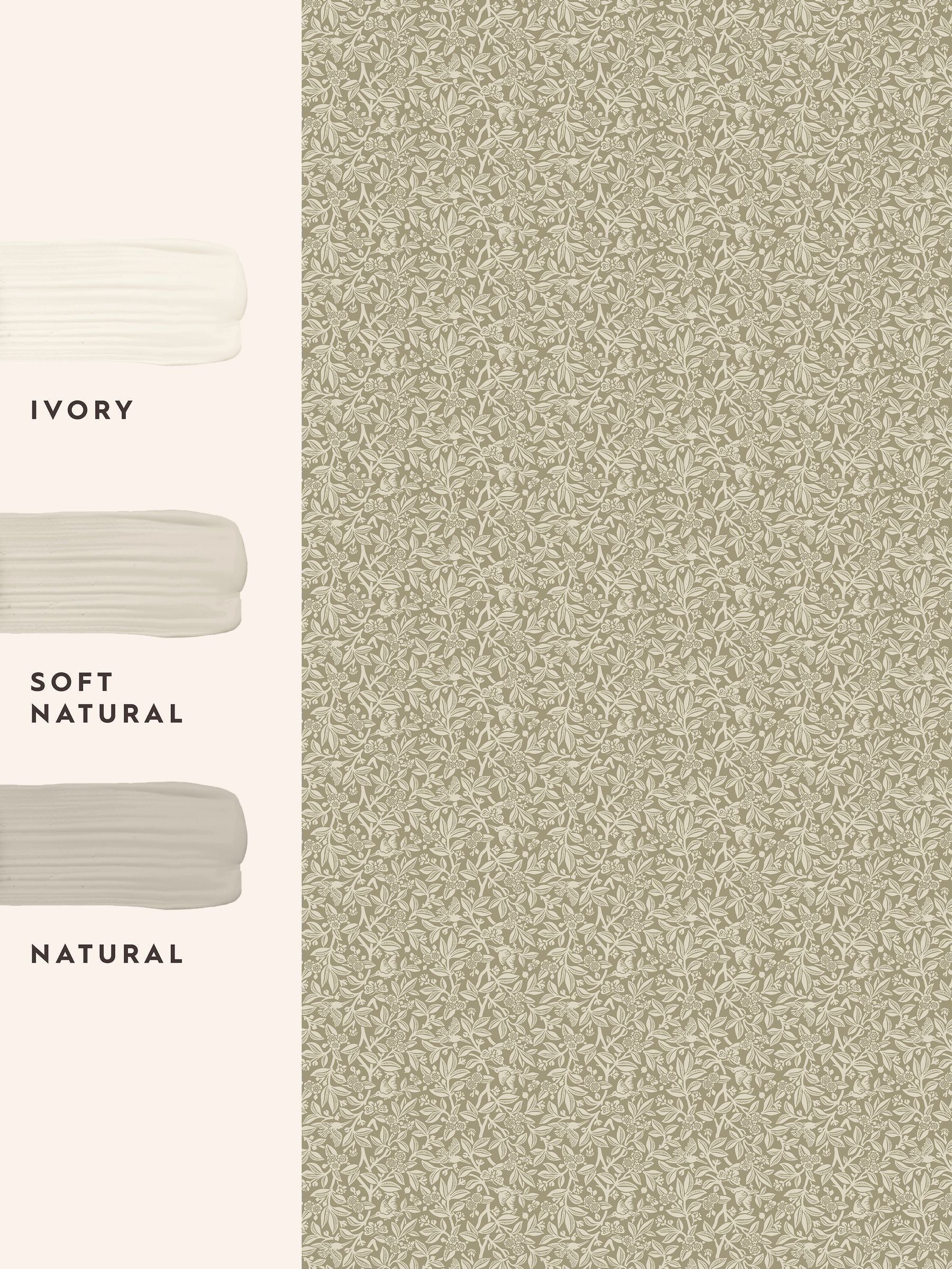 Laura Ashley Nutgrove A4 wallpaper sample, imported from the UK
