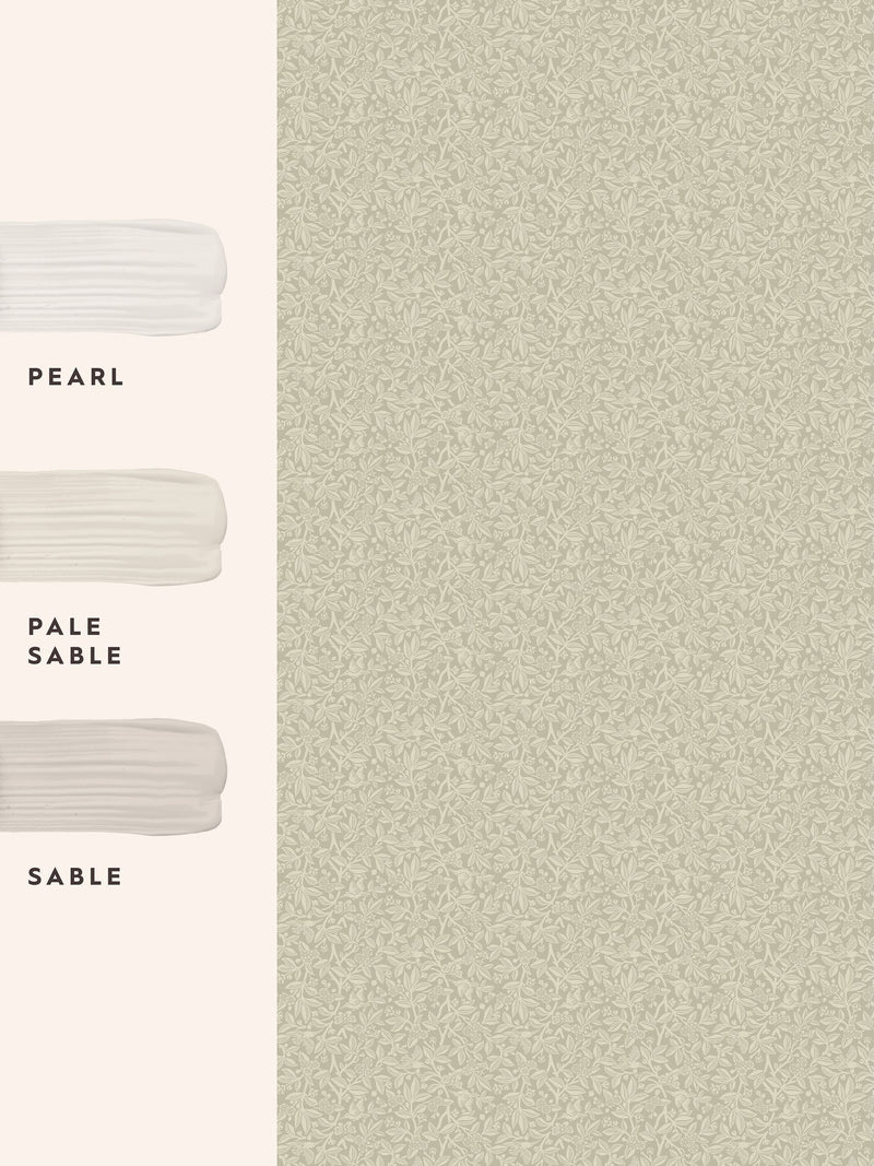 Laura Ashley Nutgrove A4 wallpaper sample, imported from the UK