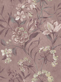 Laura Ashley wallpaper sample Grape Blairmore Floral A4 - British product