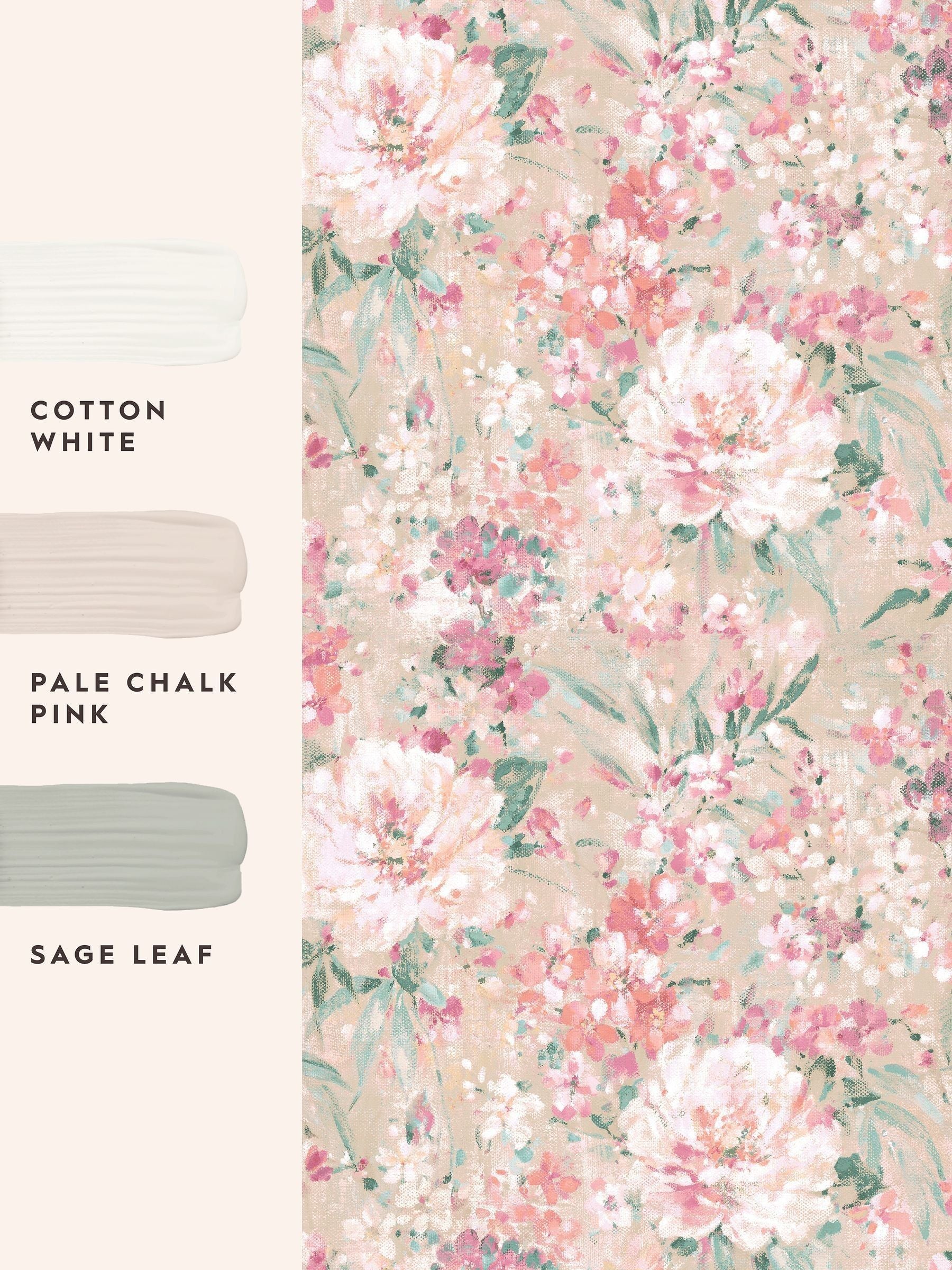 Laura Ashley wallpaper sample Plaster Pink Mayville A4, UK version