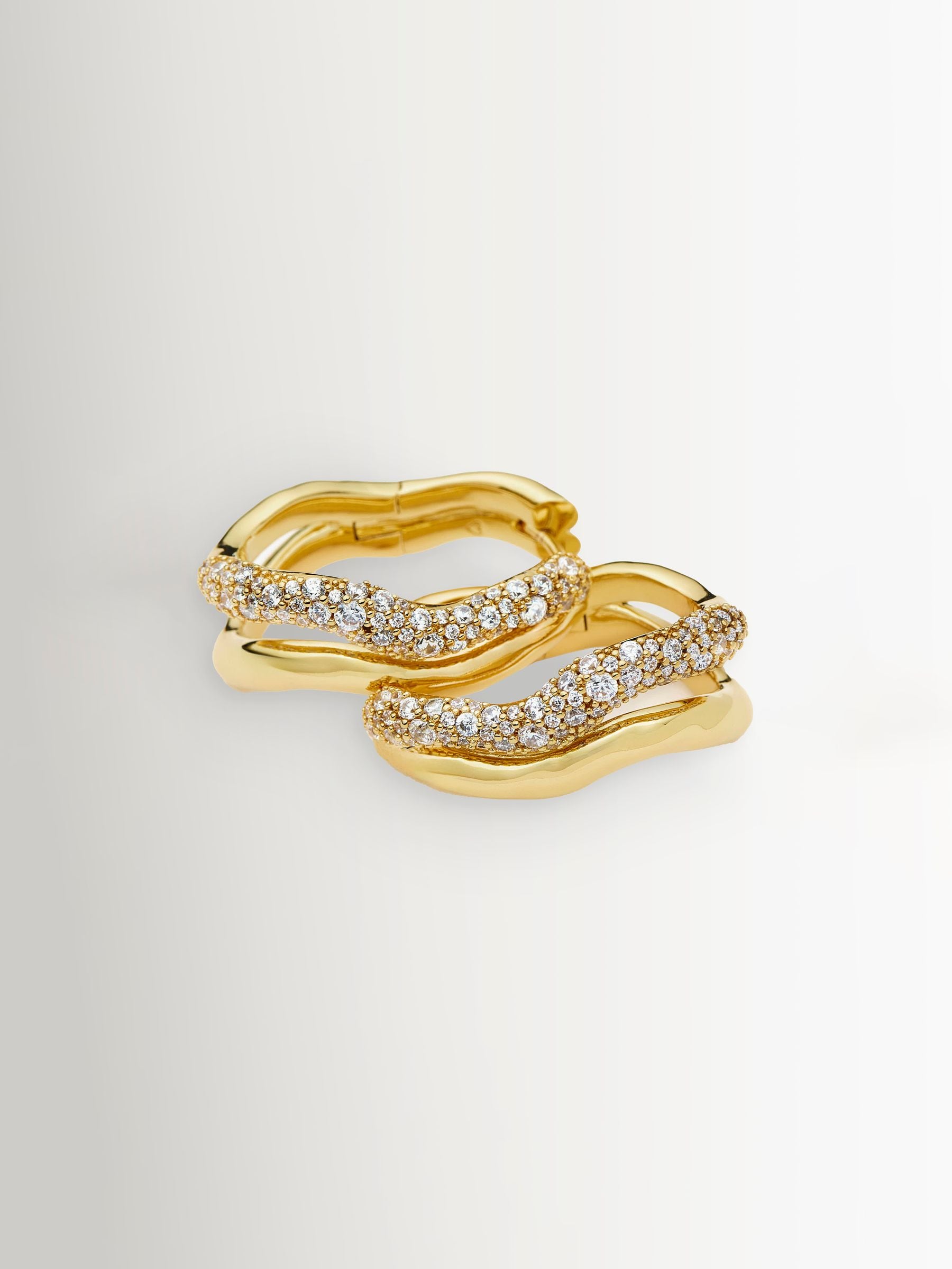 Missoma Molten Snow Small Hoop Earrings