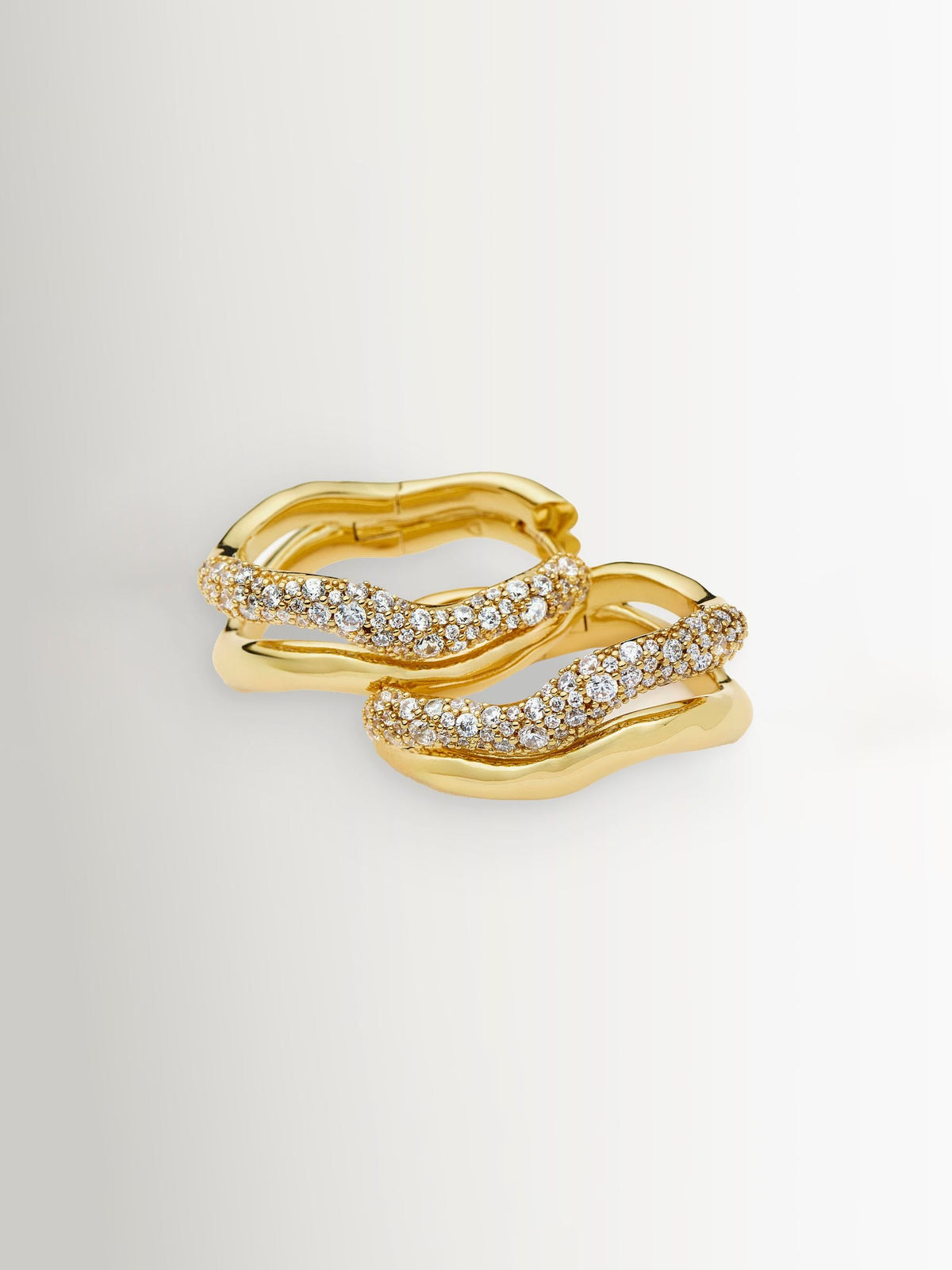 Missoma Molten Snow Small Hoop Earrings