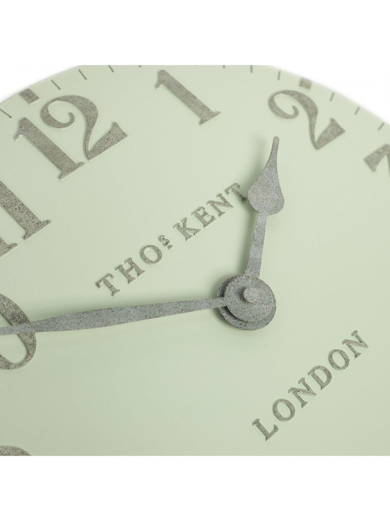 Thomas Kent Pearl Green 12 Willow Wall Clock 30cm (British brand)