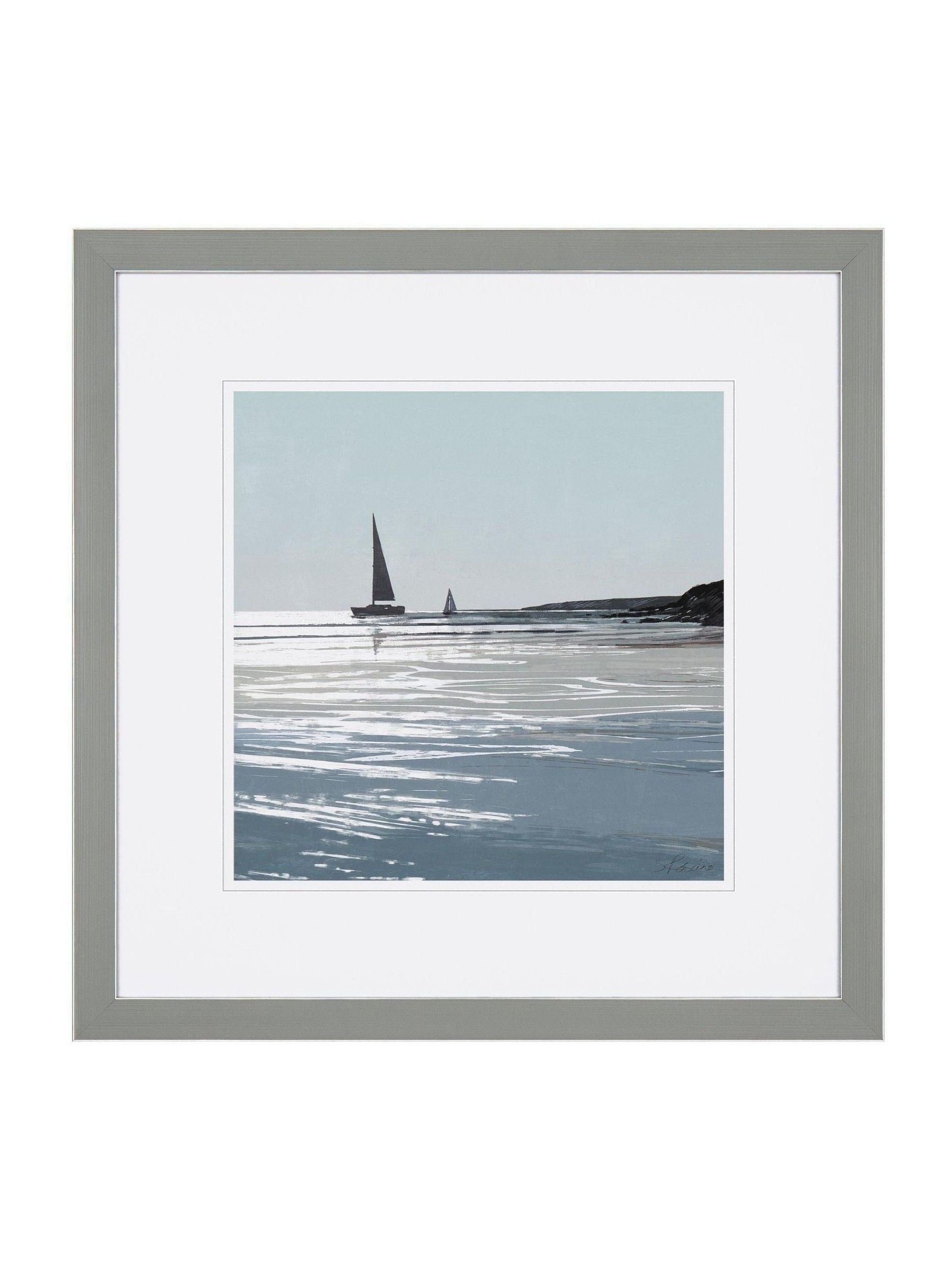 Art Marketing Blue Sparkling Sea wall art 53x53cm (British brand)
