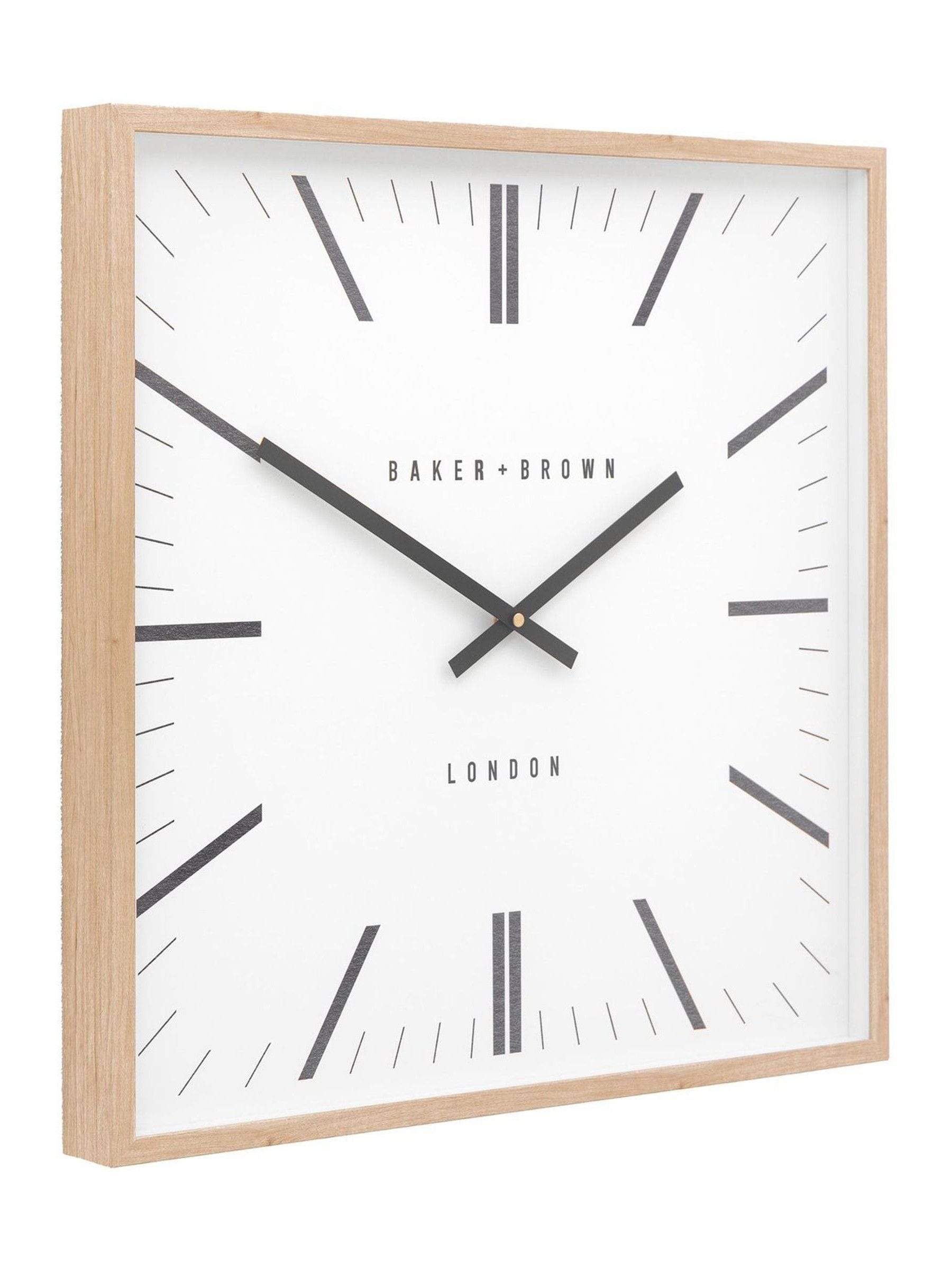 Gallery Home Penrose light wood wall clock 50cm (British brand)