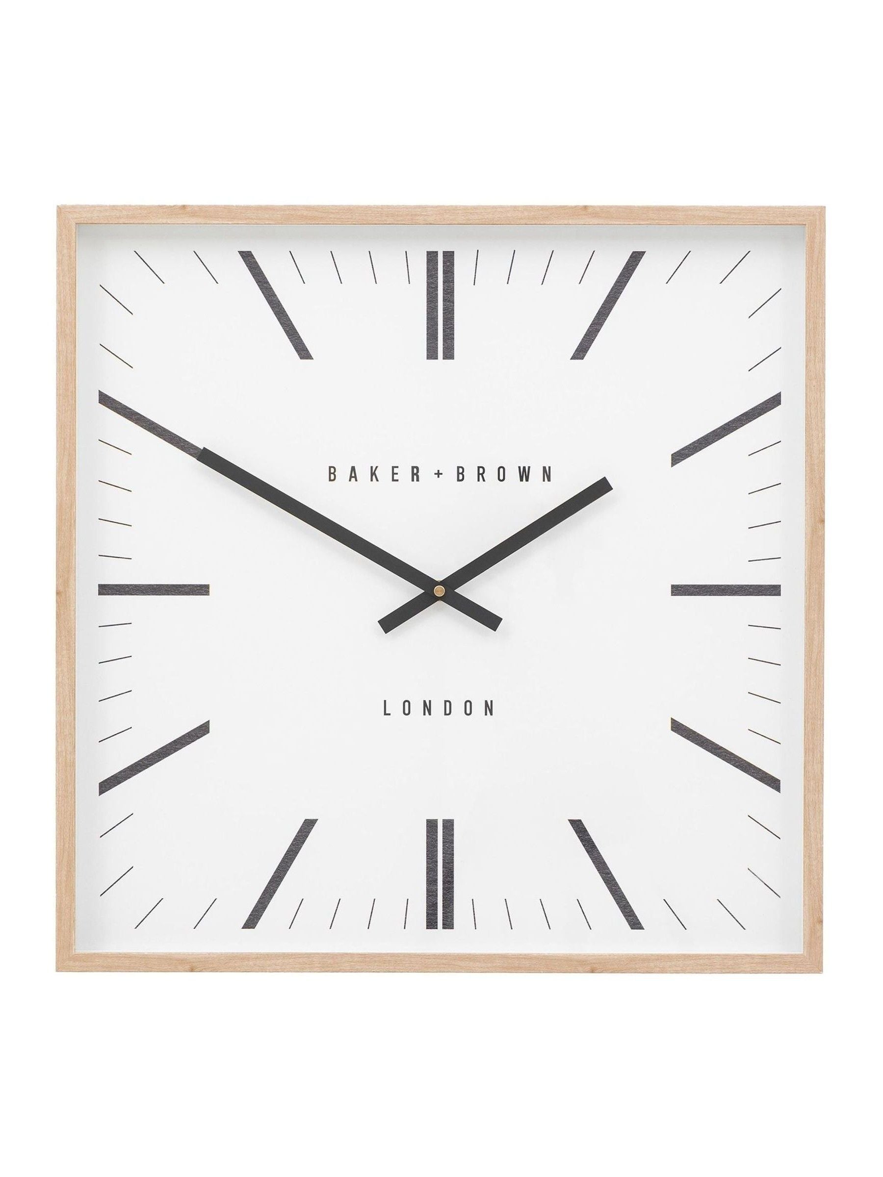 Gallery Home Penrose light wood wall clock 50cm (British brand)