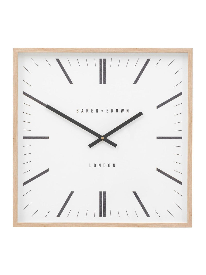 Gallery Home Penrose light wood wall clock 50cm (British brand)