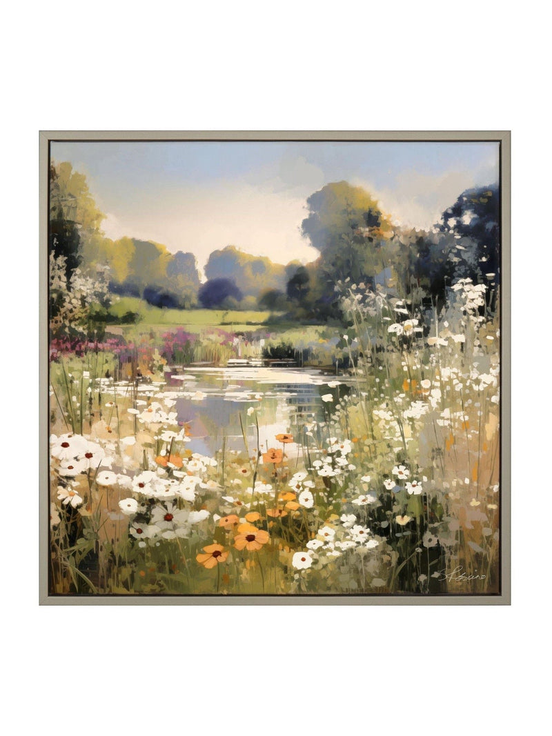 Art Marketing Multicoloured Wildflower Reflections Wall Art