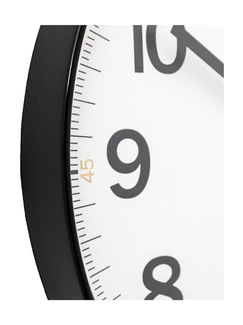 Gallery Home Black Whitmore wall clock 50cm, UK version