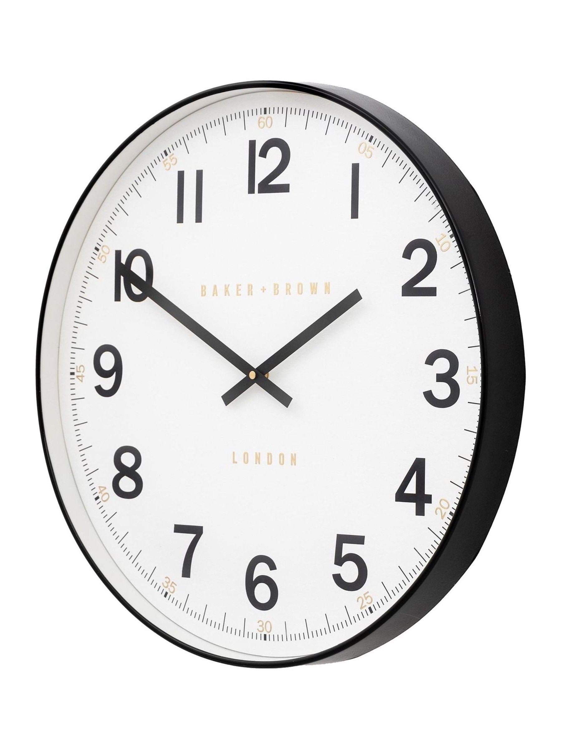 Gallery Home Black Whitmore wall clock 50cm, UK version