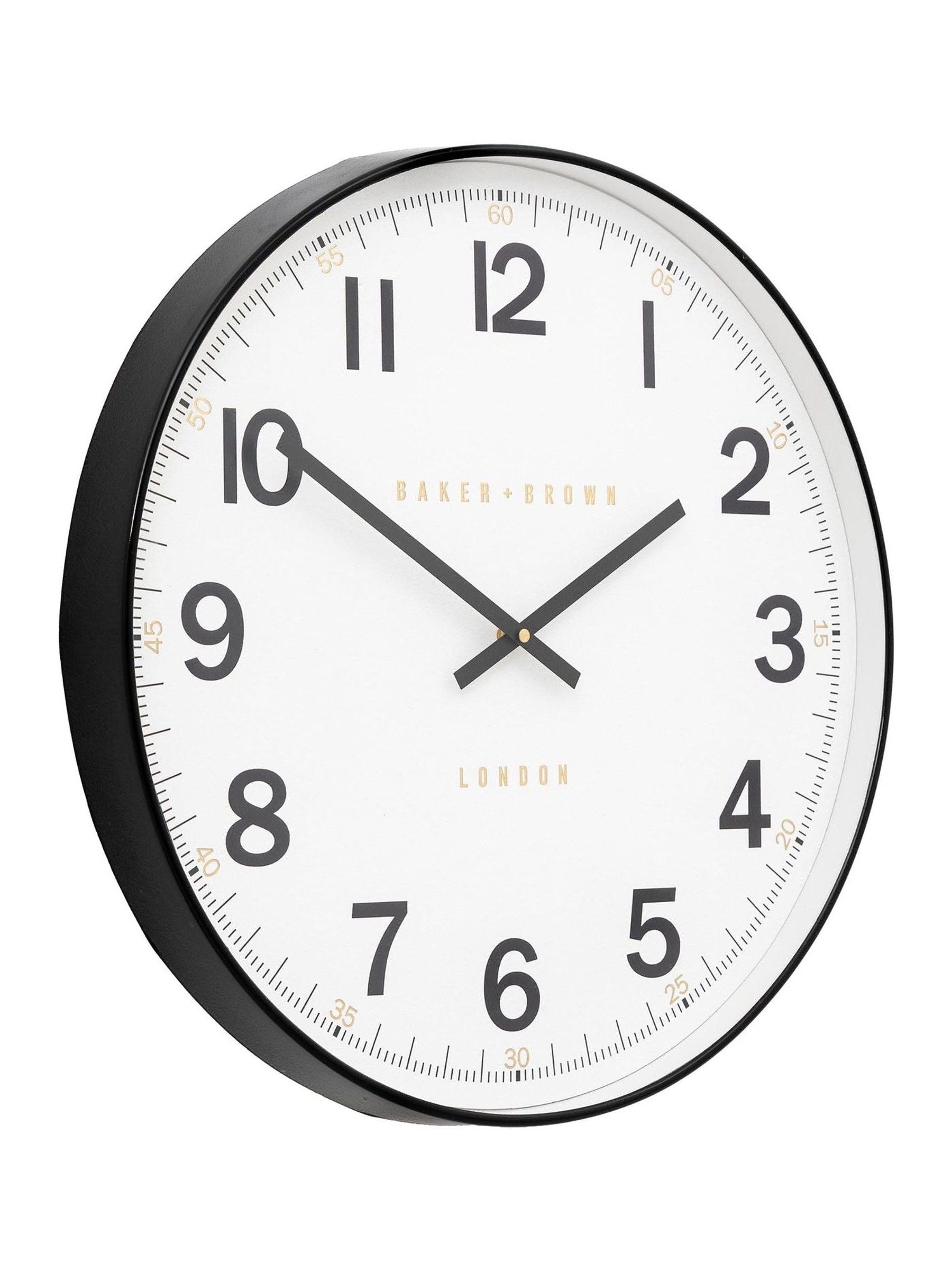 Gallery Home Black Whitmore wall clock 50cm, UK version