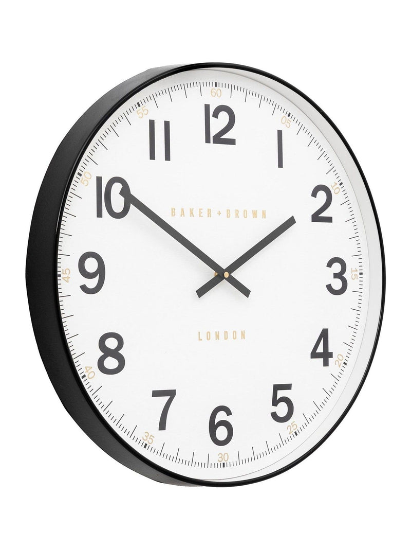Gallery Home Black Whitmore wall clock 50cm, UK version