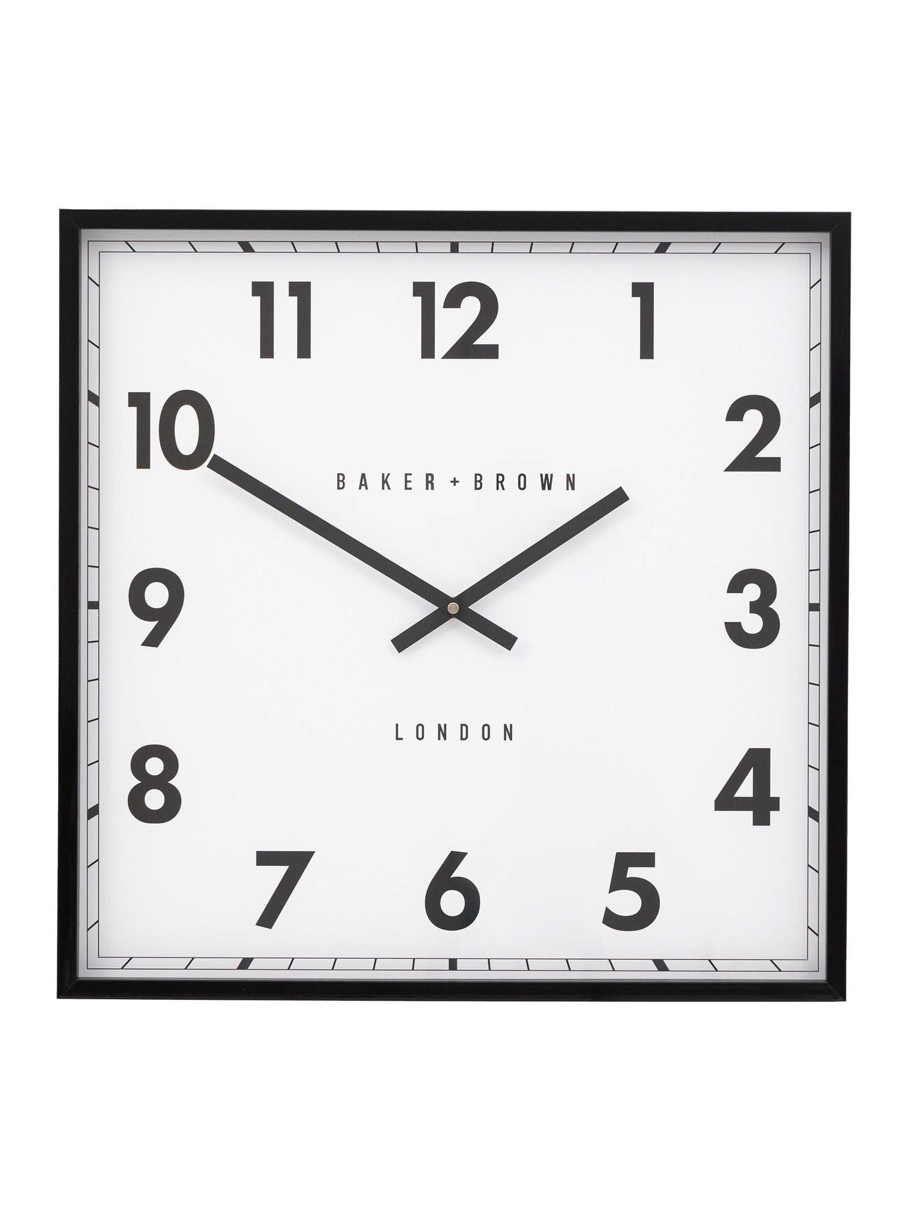 Gallery Home Black Pinehurst Wall Clock 50cm