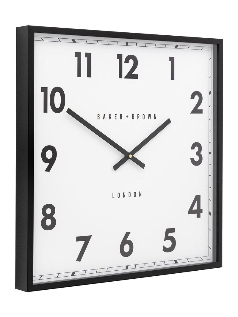 Gallery Home Black Pinehurst Wall Clock 50cm