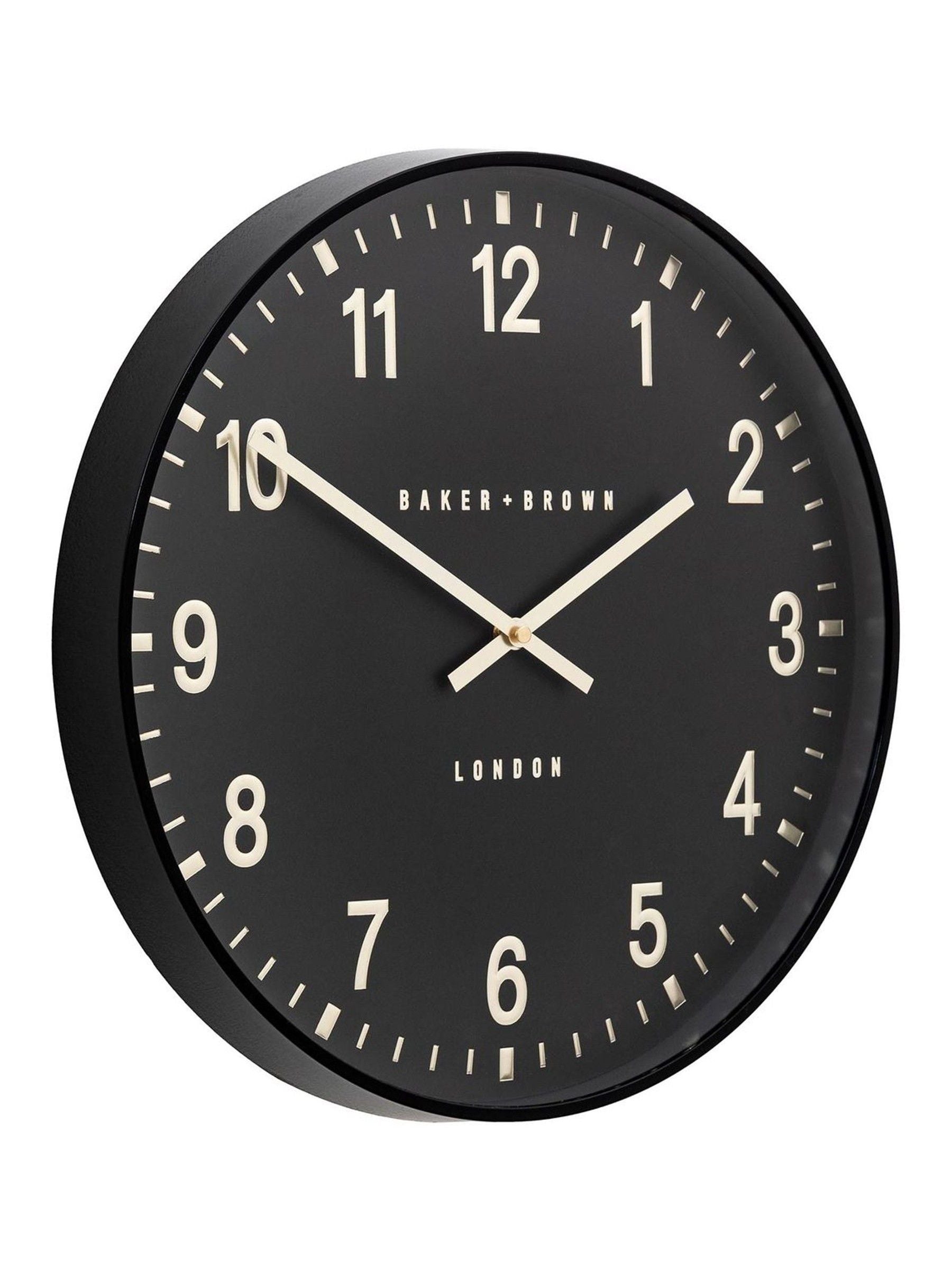 Gallery Home Black Cambridge wall clock 40cm (British brand)