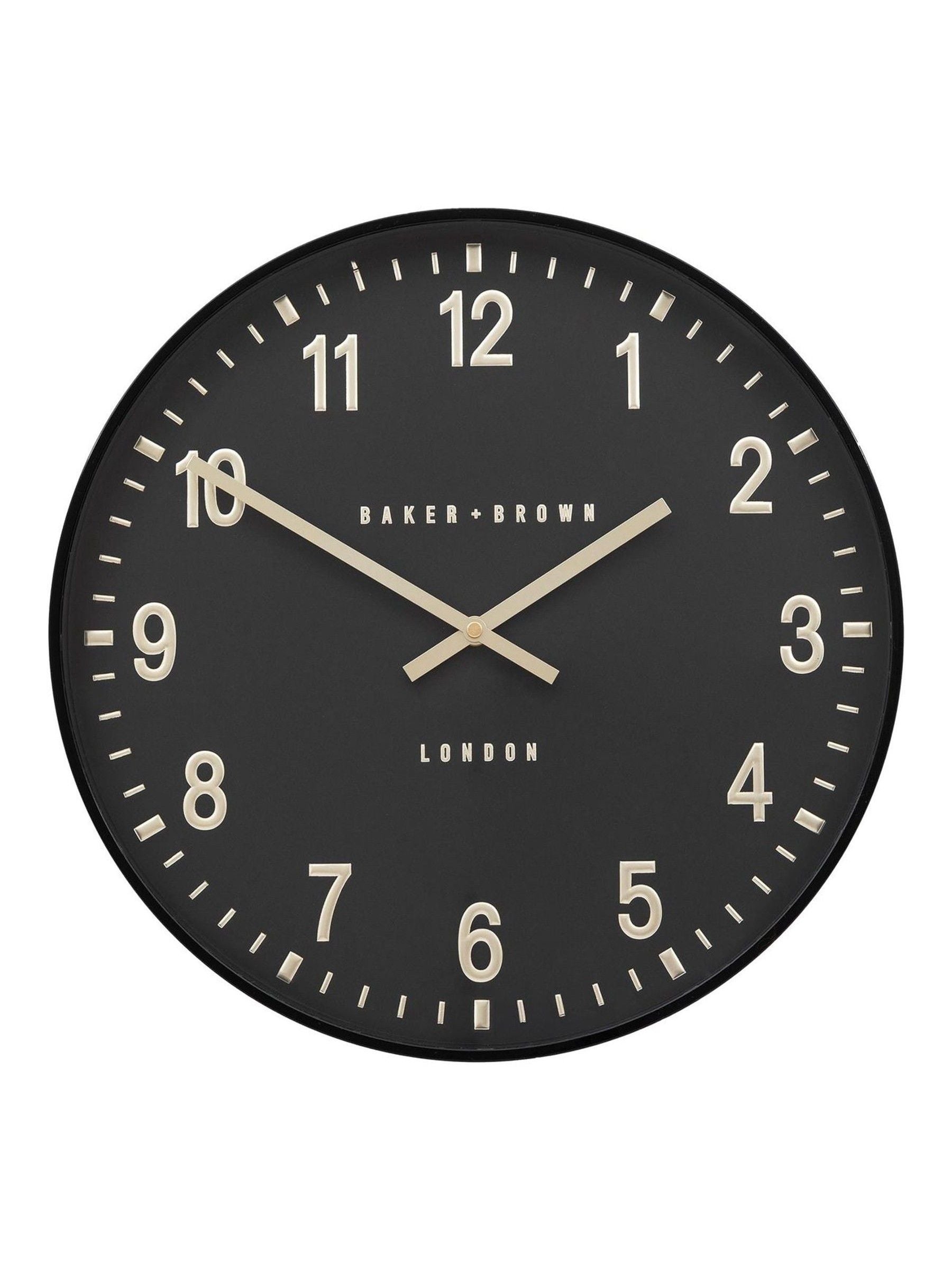 Gallery Home Black Cambridge wall clock 40cm (British brand)