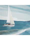 Art Marketing set of two coastal prints with sailboats, imported from the UK