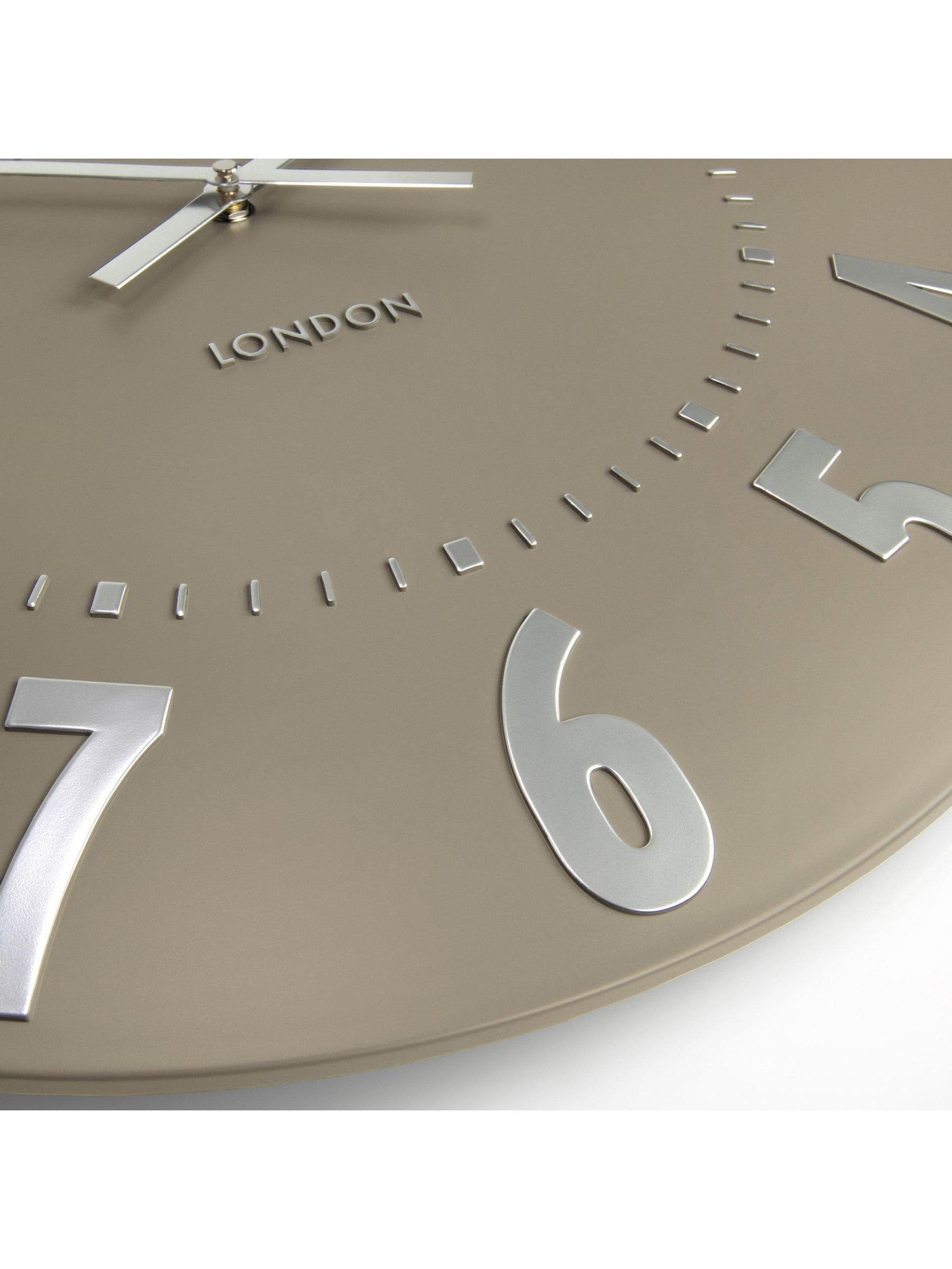Thomas Kent Clocks Mocha Cedar wall clock 51cm (British brand)