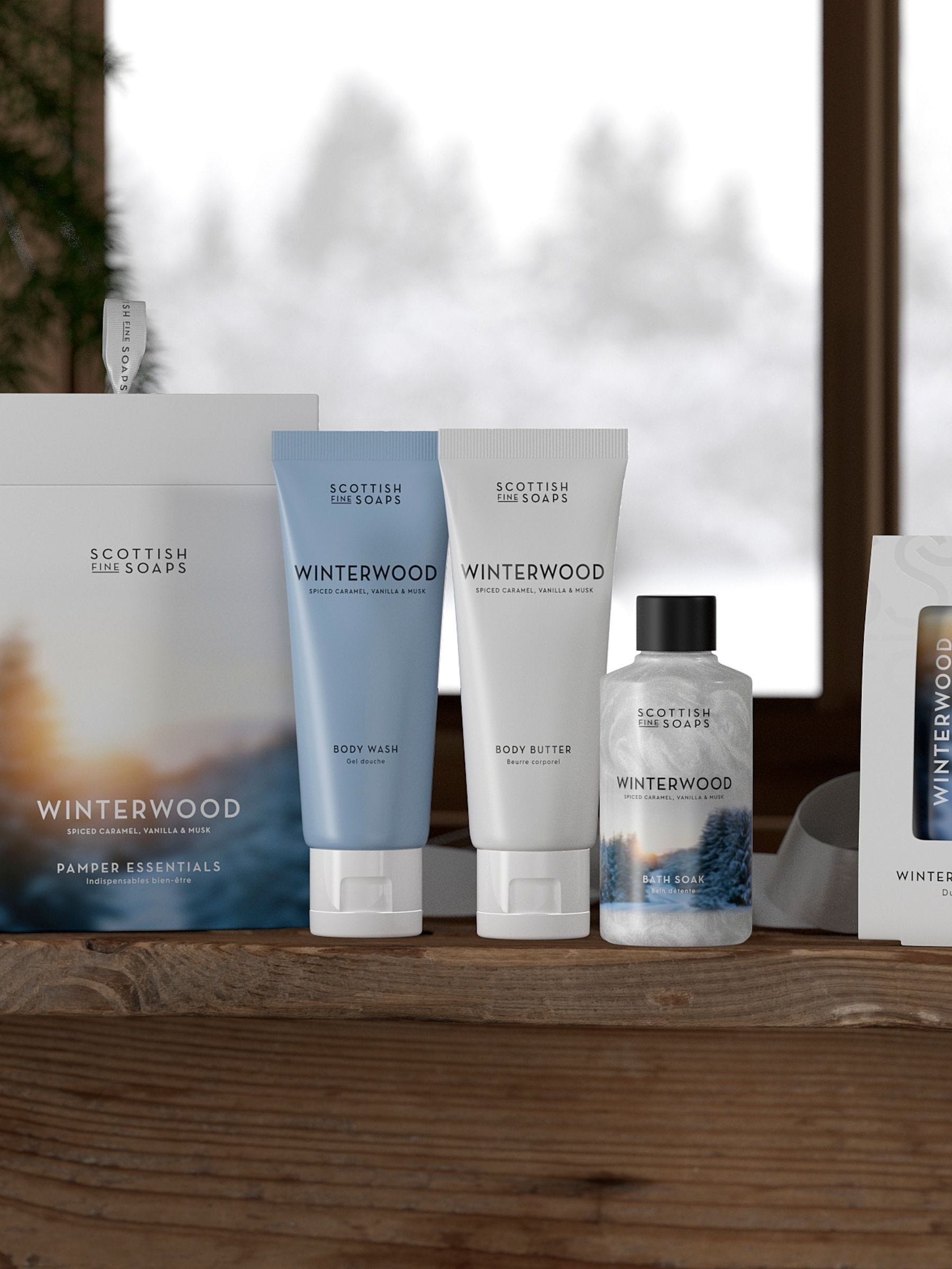 Scottish Fine Soaps Winterwood Pamper Essentials Gift Set