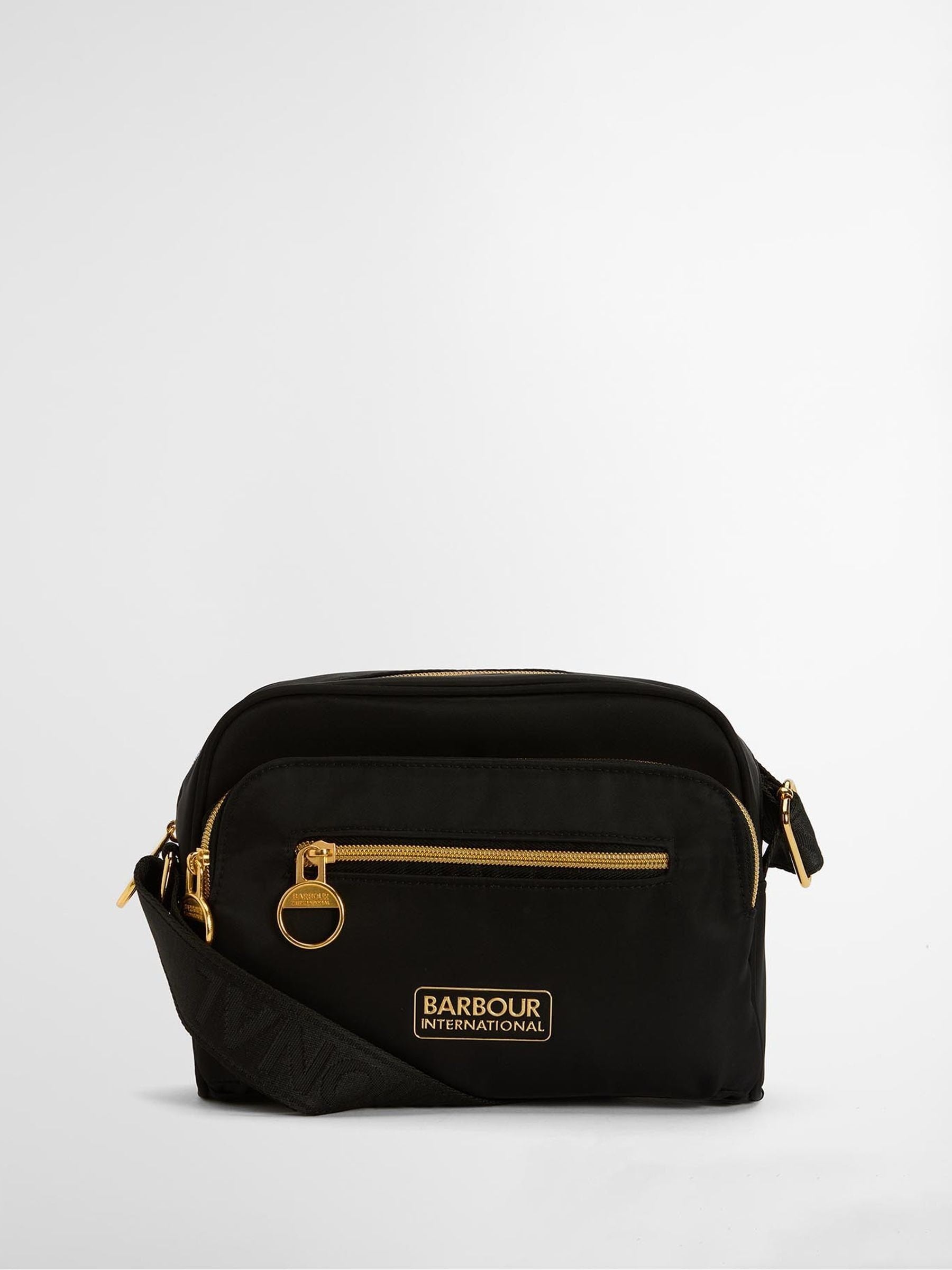 Barbour International black Qualify City crossbody bag, UK version
