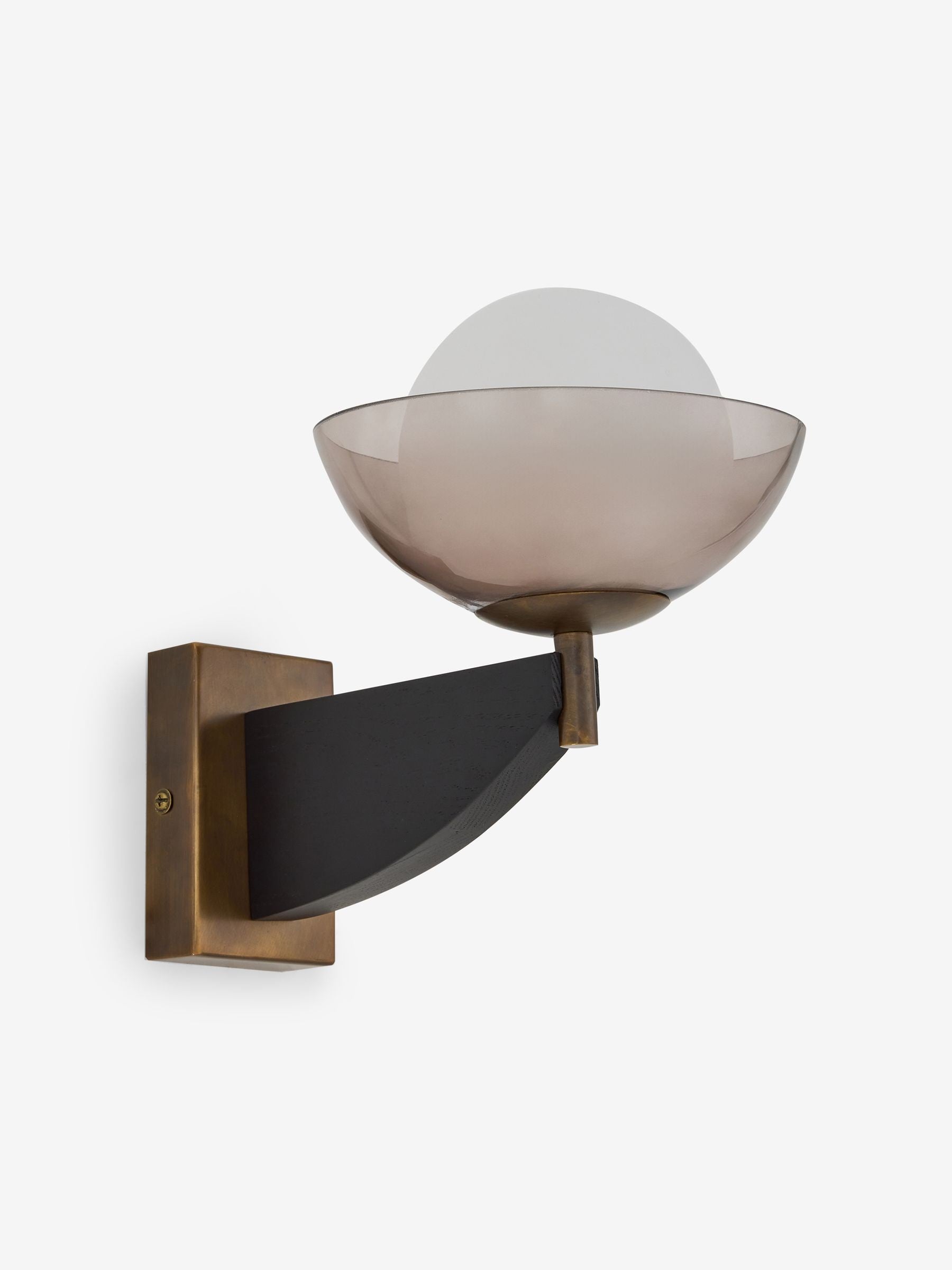 MADE.COM Layla wall light black wood finish - British product