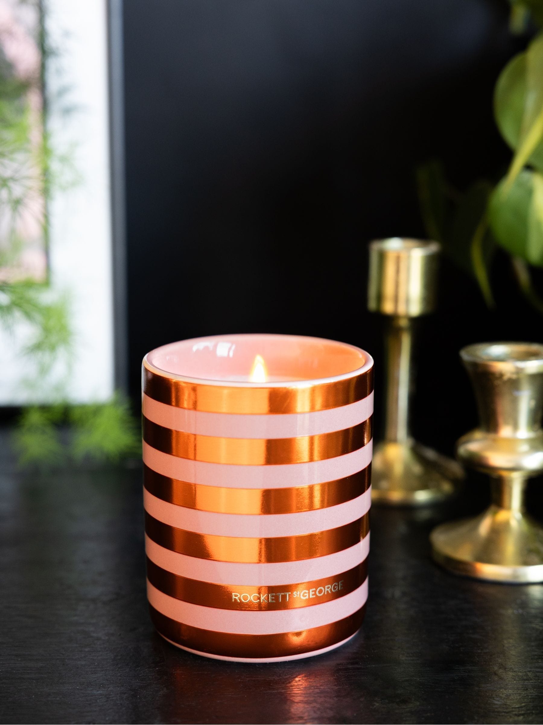 Rockett St George rose jasmine fragranced candle 10cm - British product