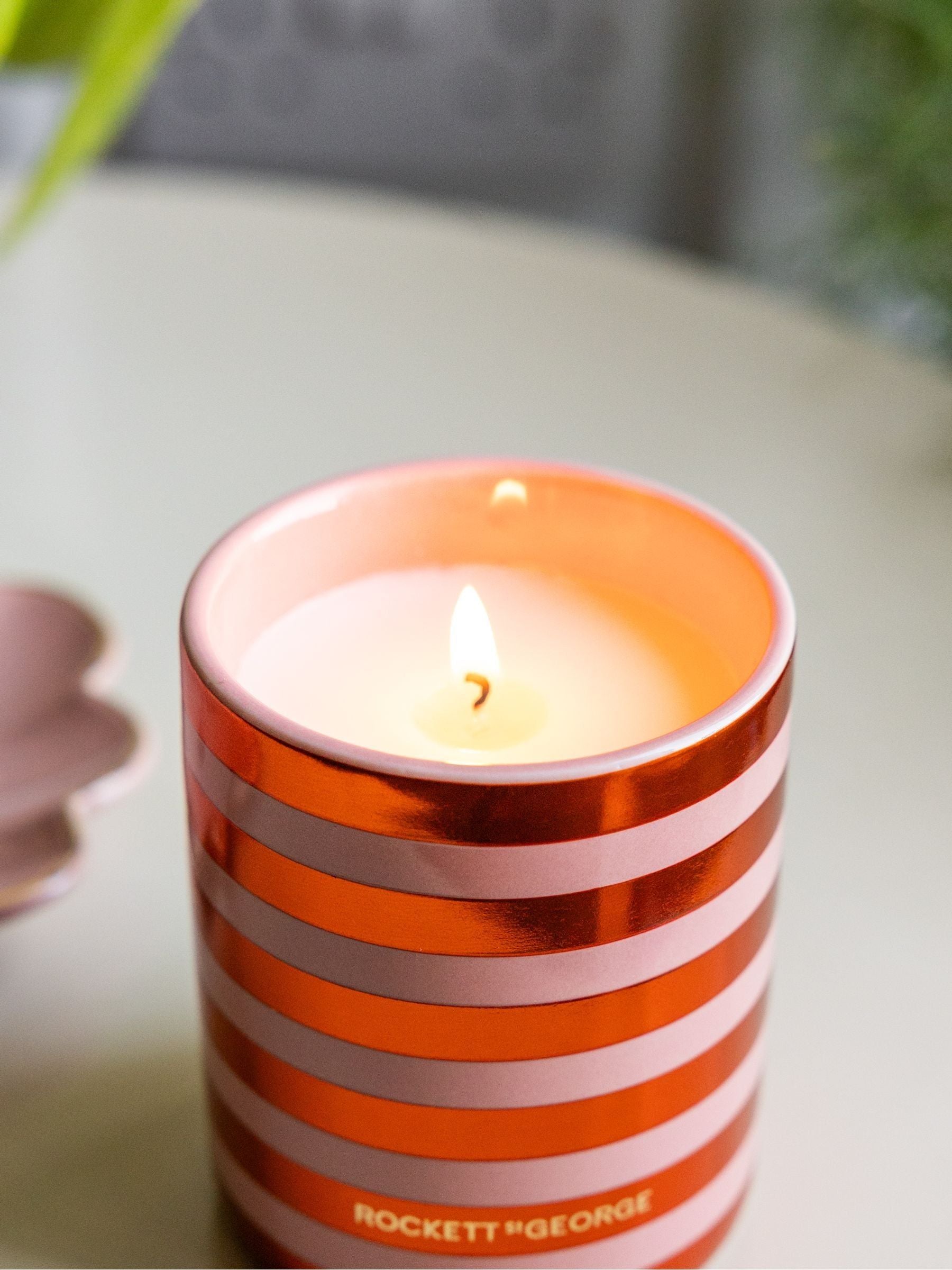 Rockett St George rose jasmine fragranced candle 10cm - British product