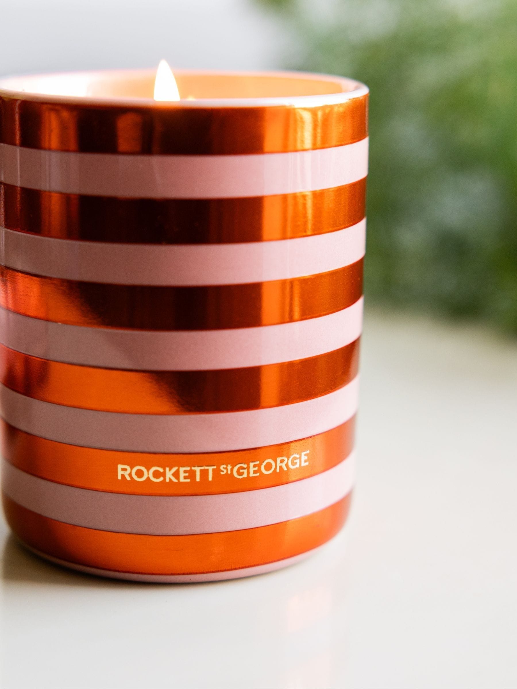 Rockett St George rose jasmine fragranced candle 10cm - British product