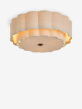 Natural Larson ceiling light flush fitting 45cm, imported from the UK