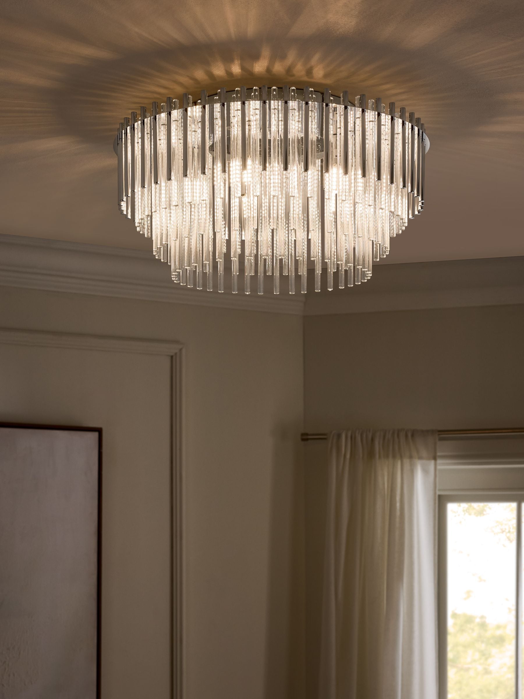 Next Arundel Brass Glass Ceiling Light 45cm - British product