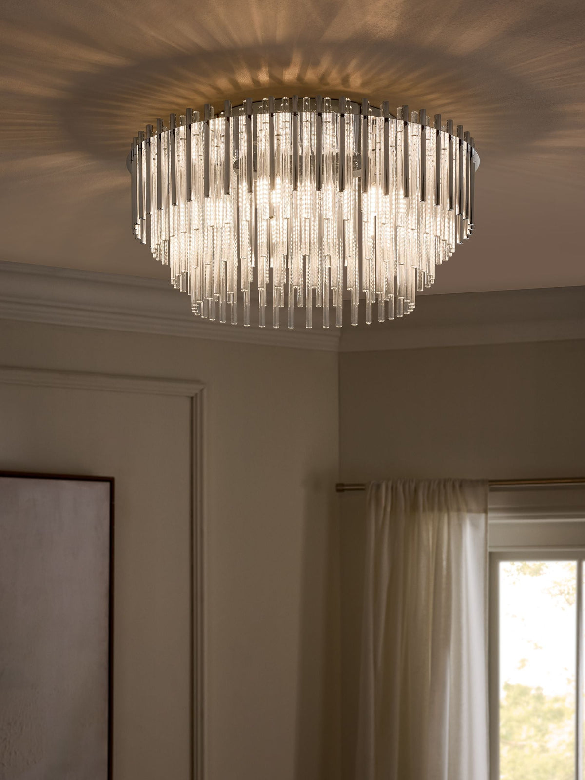 Next Arundel Brass Glass Ceiling Light 45cm - British product